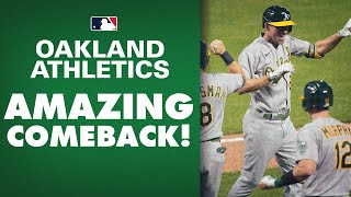 Athletics pull off ANOTHER insane comeback with tying GRAND SLAM in 9th!