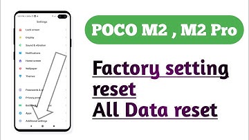 POCO M2 , M2 Pro , Factory setting reset All Data reset How to reset factory setting