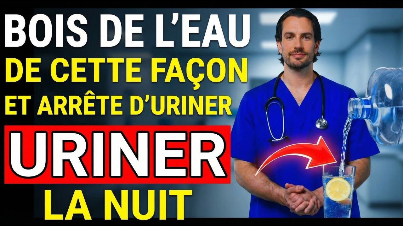 UROLOGUE RÉVÈLE : Comment boire de l’EAU pour NE PAS SE LEVER la nuit