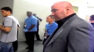 Video thumbnail of "Dana White Reacts to Nate Diaz KOing a Middleweight"