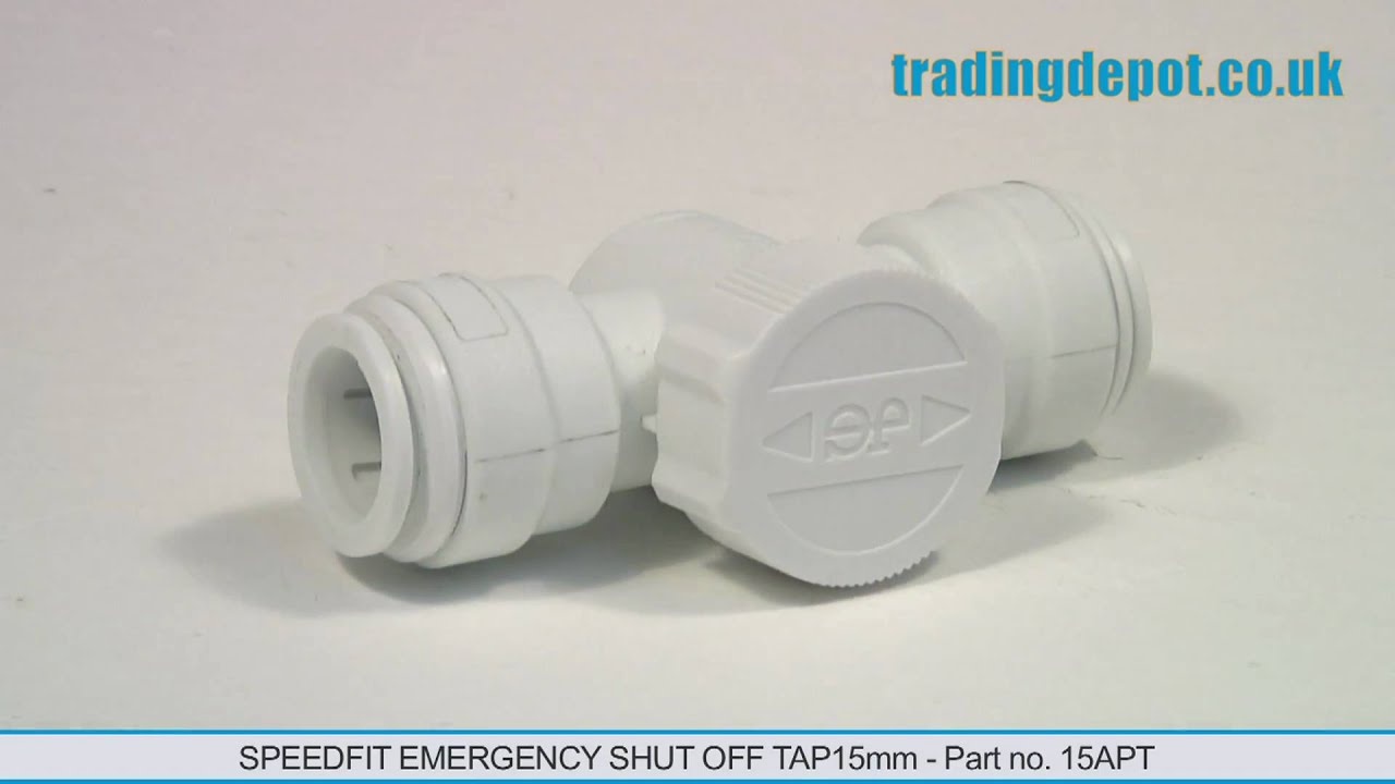 TRADING DEPOT: Speedfit Emergency Shut Off Tap 15mm  - Part no. 15ESOT