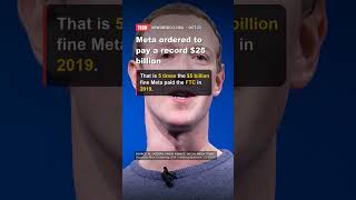 Meta ordered to pay a record $25 billion ⚖️💸 #Shorts