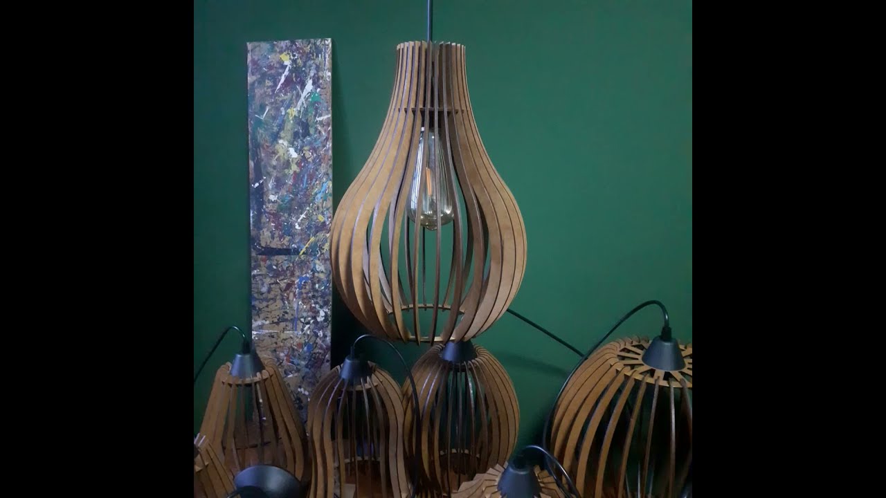 Laser Cutter Project Lamp  - SVG DXF Files