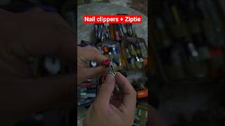 Tip for zipties and nail clippers #edc