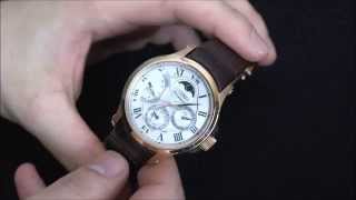 G Politibetjent overskæg Seiko Premier Kinetic Direct Drive Moonphase SRX008P1 Watch Review |  aBlogtoWatch - YouTube