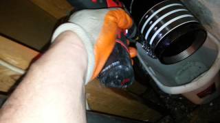Cordless Milwaukee  No-Hub tool.