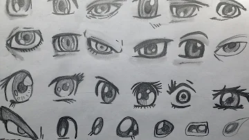 رسم عينان أنمي