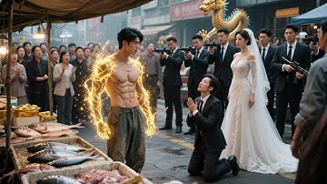 拜金妻出軌豪門惡少當眾欺辱賣魚的窮小子，殊不知他竟是隱藏身份的鎮龍天王，一秒回️歸身份召喚十萬龍兵鎮壓全場，狗男女當眾跪地求饒！#minidrama #短劇#逆襲 JHDJ