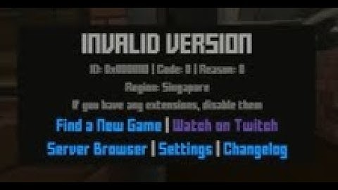 HOW TO FIX "INVALID VERSION" IN KRUNKER.IO UPDATE (READ DESC)