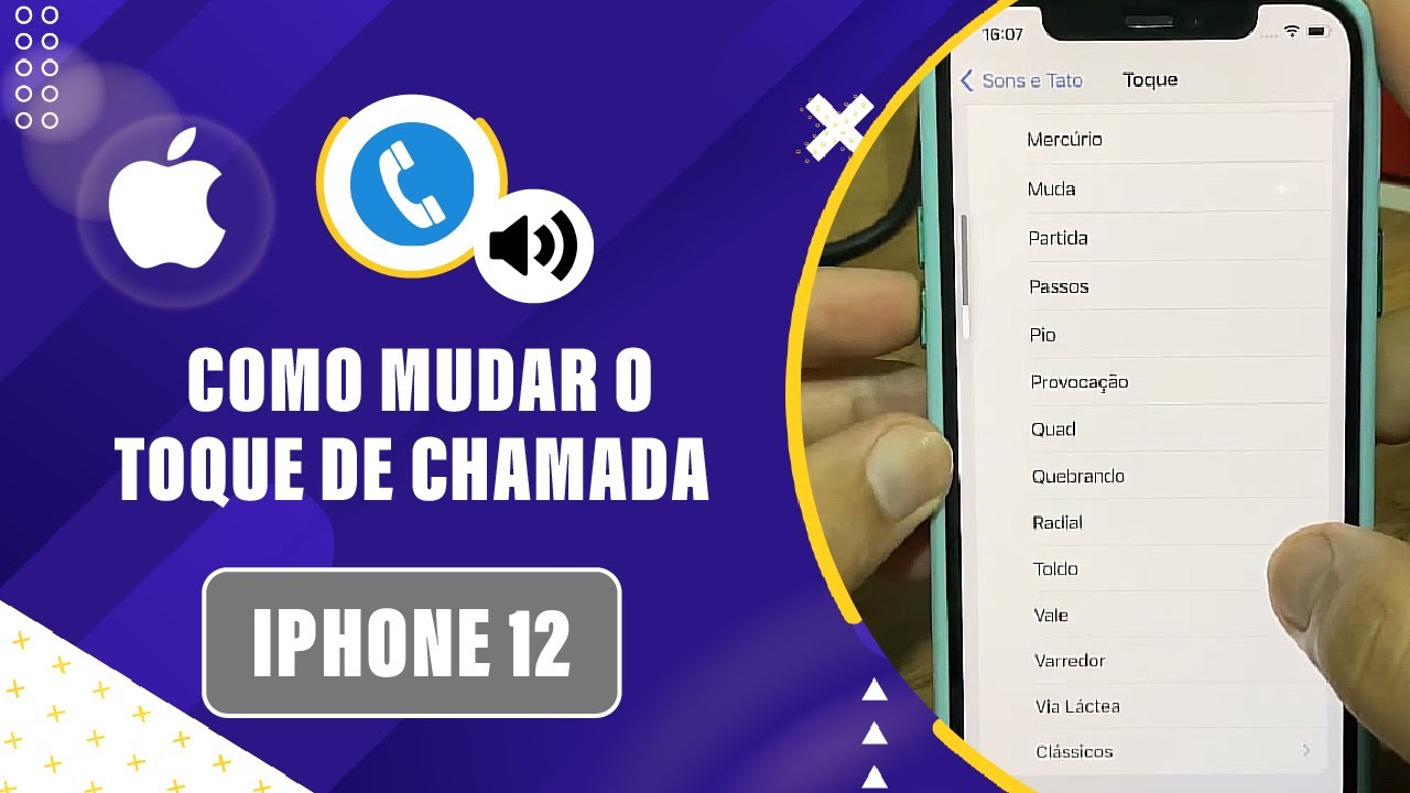 Como mudar o toque de chamada do iPhone 12 - Passo a passo - YouTube