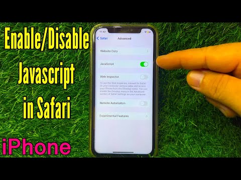 How to Enable or Disable Javascript in Safari on iPhone X - YouTube