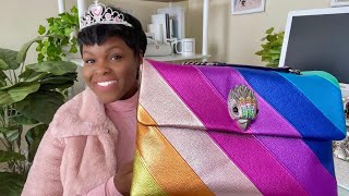 Kurt Geiger XXL Kensington Rainbow Metallic & more! | Birthday Bag Unboxing | Different by Design