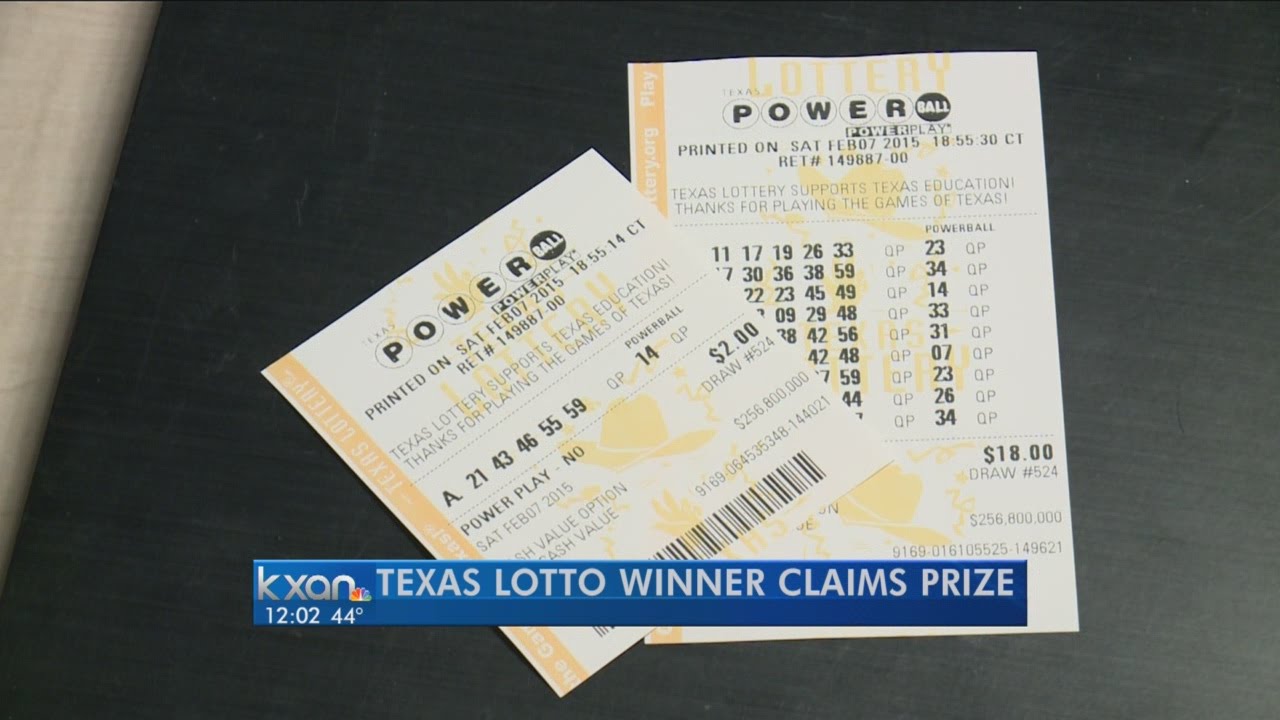 Texas Lotto winner claims prize YouTube