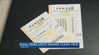 Texas lotto winner claims prize