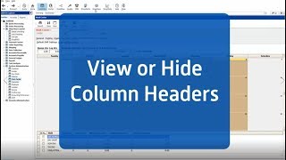 JobBOSS Tech Tip Tuesday: View or Hide Column Headers