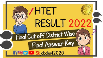 HTET 2021 Result Released || HTET 2021 Final Answer Key Download || HTET 2021 Cut Off || Skjobalert