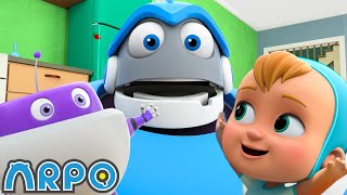 arpo babysits baby daniel and a baby robot 1 hour of arpo funny robot cartoons for kids