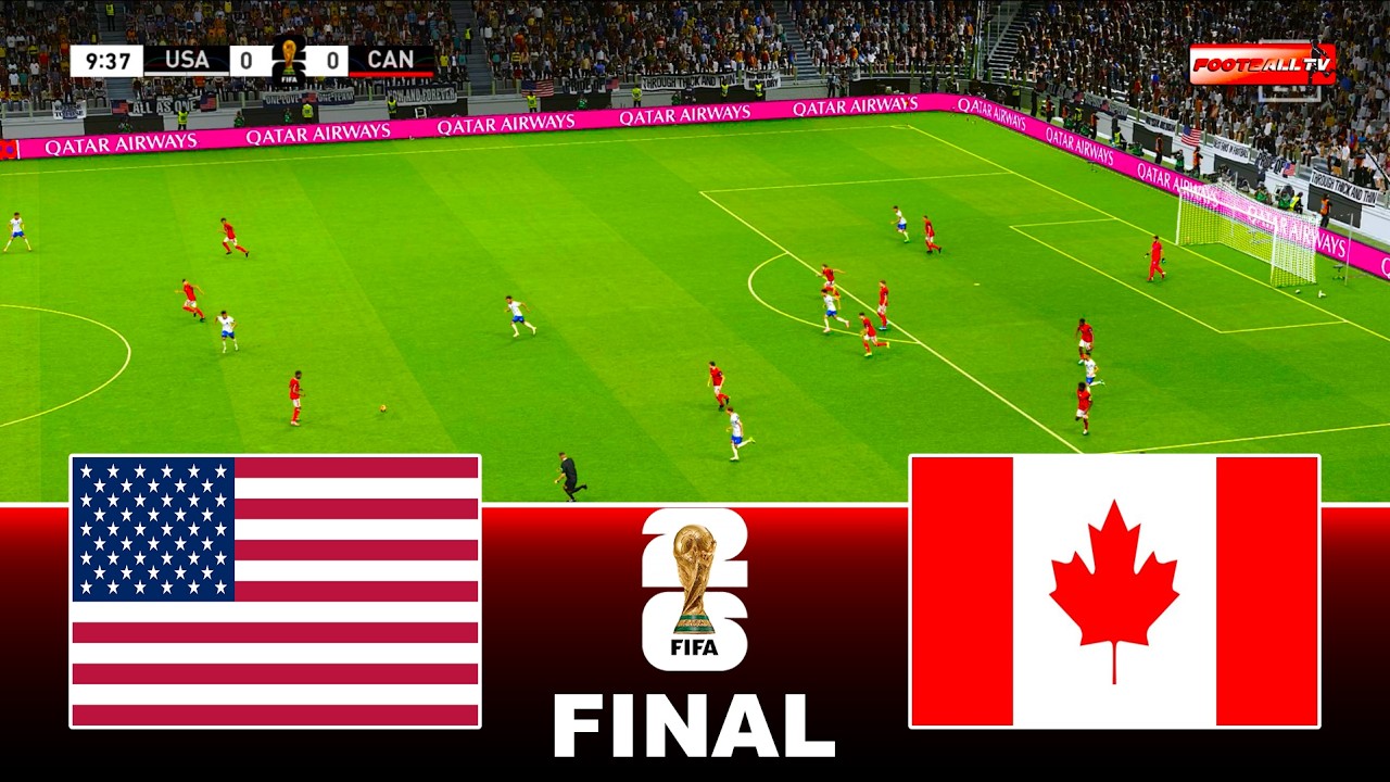 USA vs CANADA - FIFA WORLD CUP 2026 FINAL | Full Match All Goals | Pes 21 Gameplay Simulation
