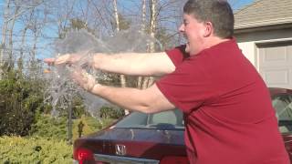 Karate Chopping A Water Balloon  Slow Motion