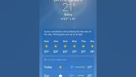 IPhone Weather Animation Sunny IOS 15 Version