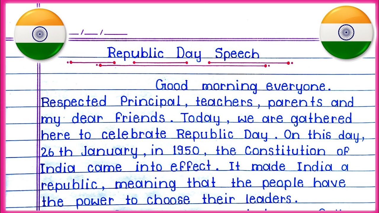 Republic Day Speech 2026 | Speech on Republic Day | 26 January Speech |