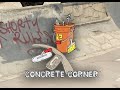 Concrete corner  concrete vinyl patcher  cornside