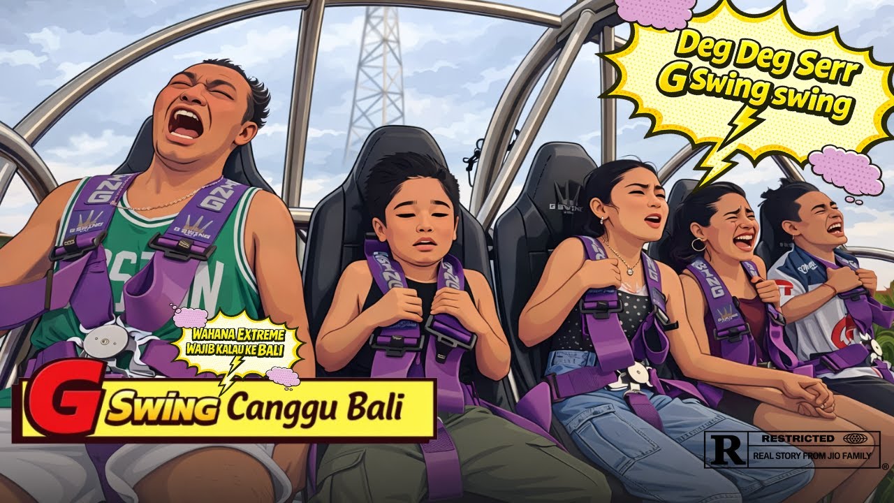 Main wahana Extreme lagi di bali || G SWING CANGGU || Olahraga Jantung