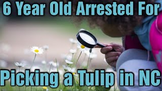 6 Year Old Arrested For Picking a Tulip in NC