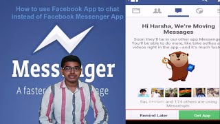 How to use Facebook App to chat instead of Facebook Messenger App screenshot 5