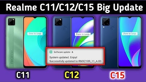 Realme c11/c12/c15 Jan 2021 Update A.83 Features | 3 Problem Fix Realme c11/c12/c15