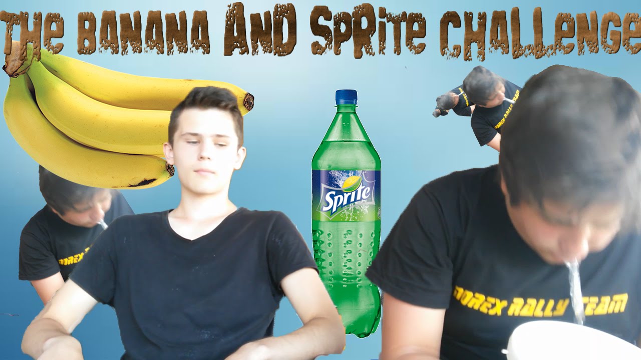 Beating The Banana And Sprite Challenge! [not really] PeSzi YouTube