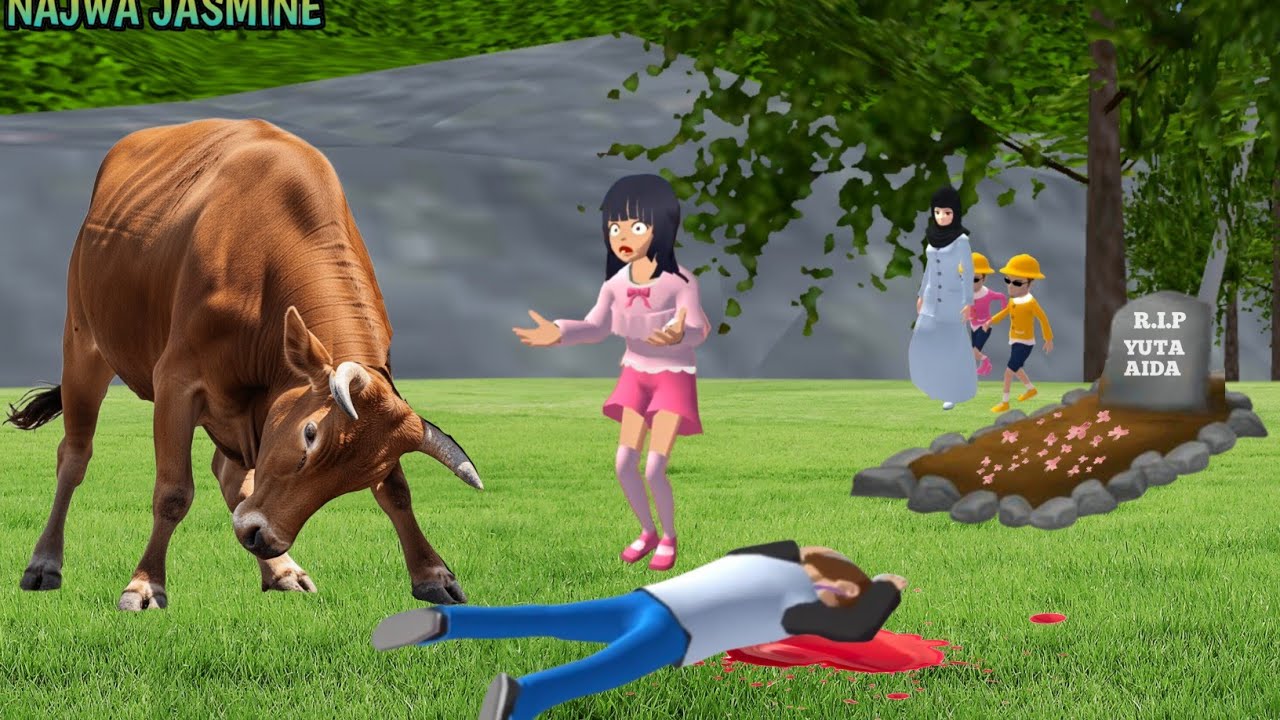 Yuta Meninggal Di Seruduk Sapi Kurban Kak Sakura. Mio Dan Kak Sakura Kaget 😱