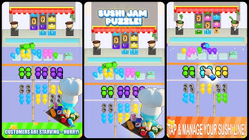 Sushi Jam Puzzle Game (Gameplay Android)
