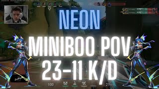 Th Miniboo Pov Neon On Lotus 23-11 Kd Valorant Pro Pov