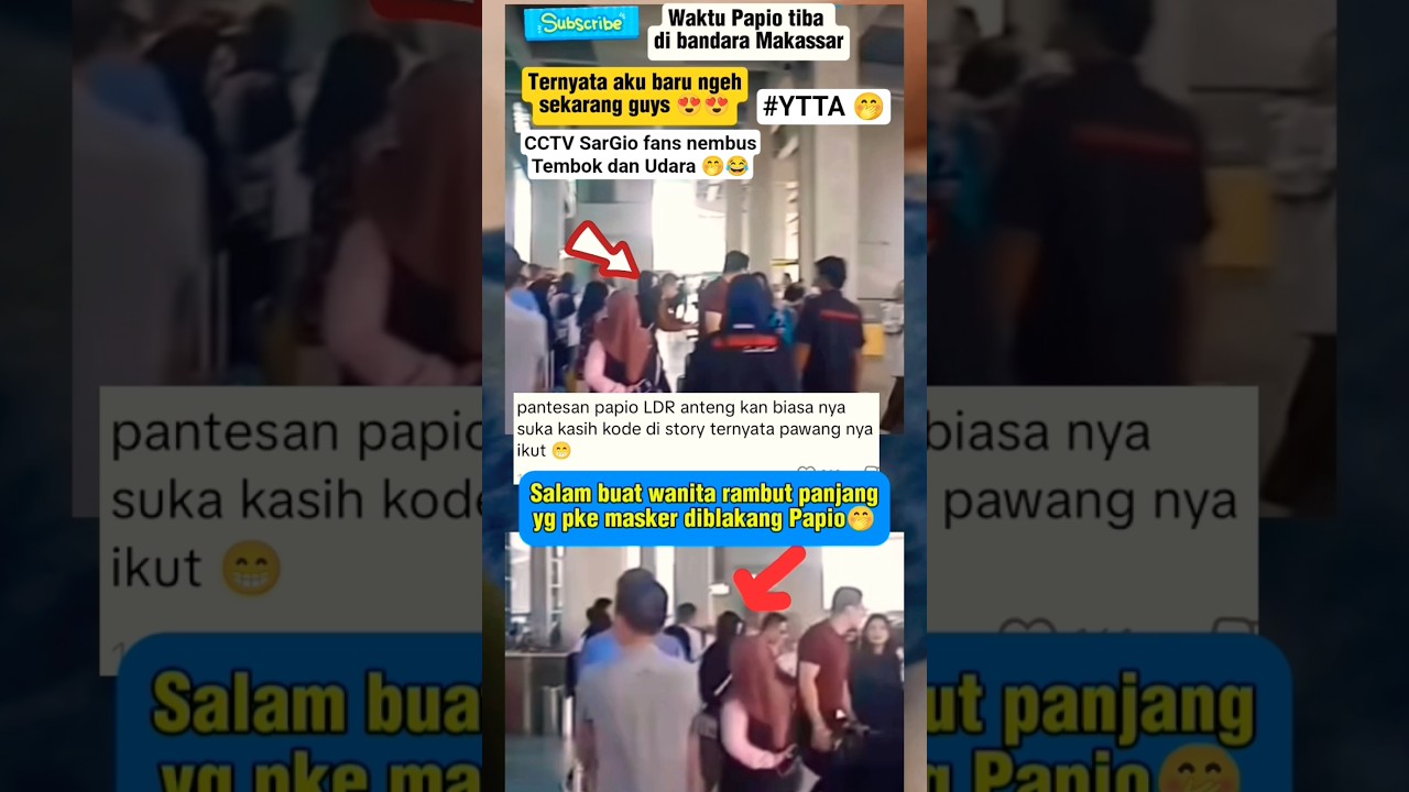 Ternyata Mamio ikut bersama Papio ke Event Makassar, mendadak jadi Intel SarGio's nih🤭YTTA 