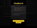 Python Chatbot AI for Beginners |  Python mini Project | Python Tutorials