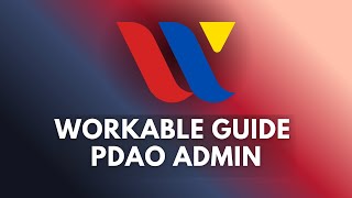 WorkAble Guide - PDAO Admin