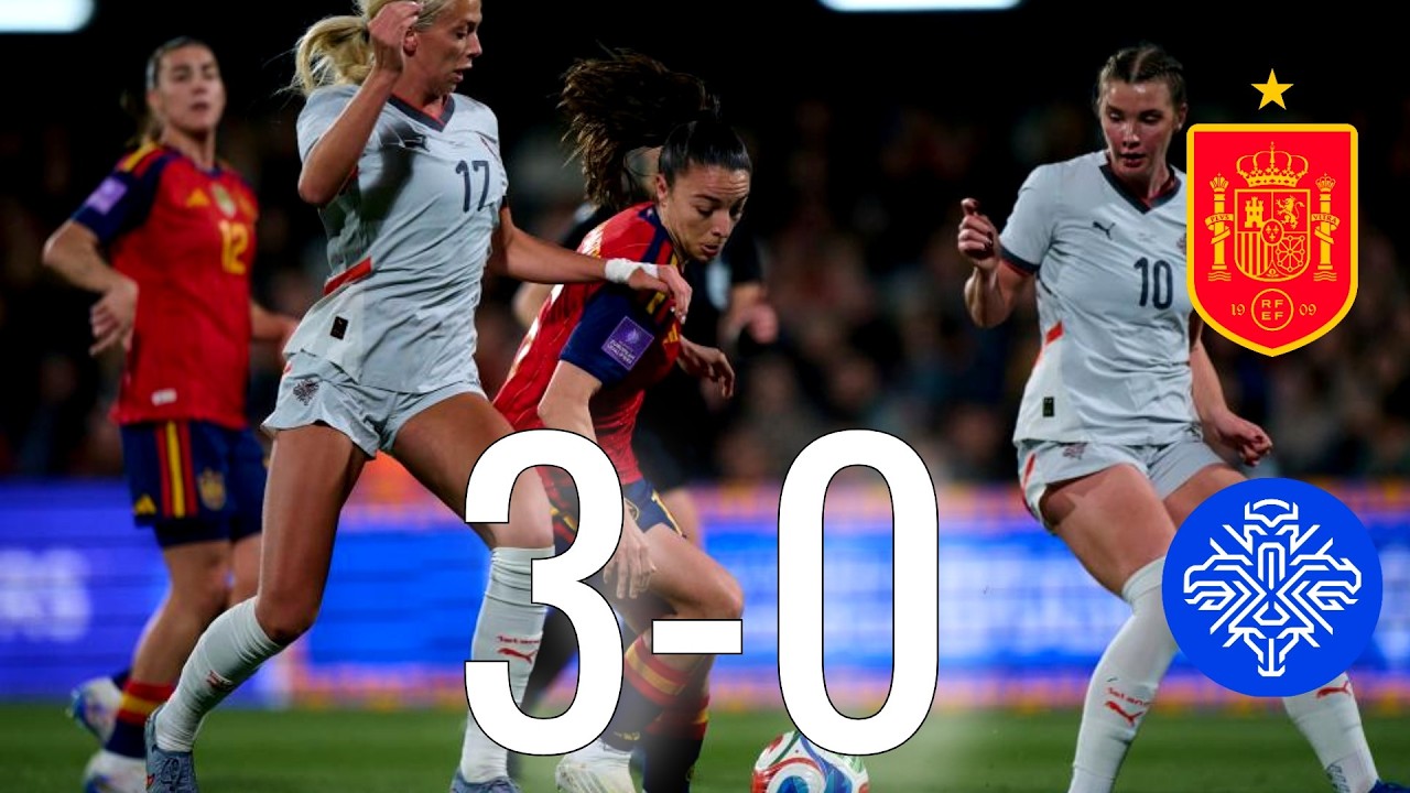 Spain Women vs Iceland Women | 3–0 | FIFA Women’s World Cup Qualification Highlights