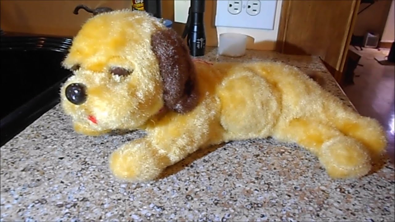 Breathing Pup toy Battery operated puppy dog that breaths wags and