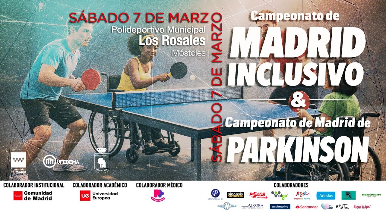 TENIS DE MESA - CAMPEONATO DE MADRID INCLUSIVO & PARKINSON 2026 - #Deporte #Madrid #2026