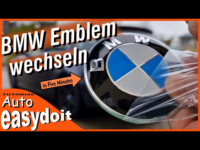 BMW emblems change, Replace BMW logo, Replace BMW emblem 