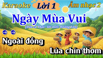 KARAOKE (LỜI 1) - NGÀY MÙA VUI - ÂM NHẠC LỚP 2 - Thanh Tân