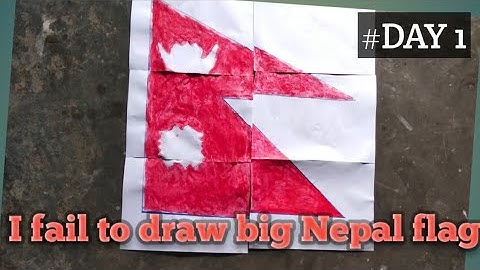 How to draw Nepal flag Nepali vlog vornexa #day1