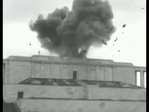 Взрыв нацисткой символики над Рейхстагом | 1945 | Вторая Мировая война