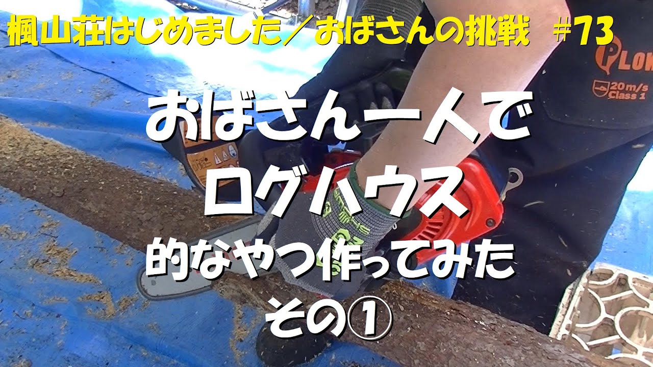 ＃７３　おばさん一人でログハウス的なやつ作ってみた　その①／Jさんからの挑戦状