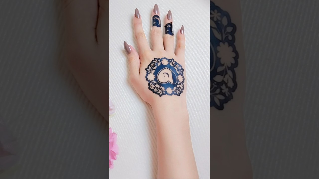 beautiful sticker mehndi design #shorts