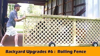 Rolling Fence Gate DIY  Backyard Upgrades #6