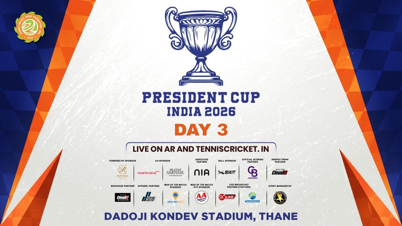PRESIDENT CUP INDIA 2026 || DAY 3 || DADOJI KONDDEV STADIUM THANE || ITCSF ||