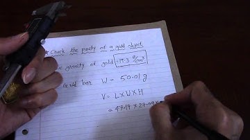 How to Check the Purity of Gold (720p, 7min)