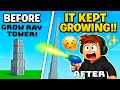 I played GROW RAY TOWER ! (was FUNNY and GOOD ✨🤭😂)